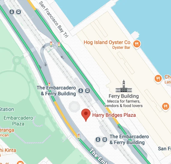 Map showing meeting location